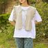 [Natural Garden] MADE N Frill Linen Vest Cape_High quality material, linen material, detachable ribbon strap detail_ Made in KOREA
